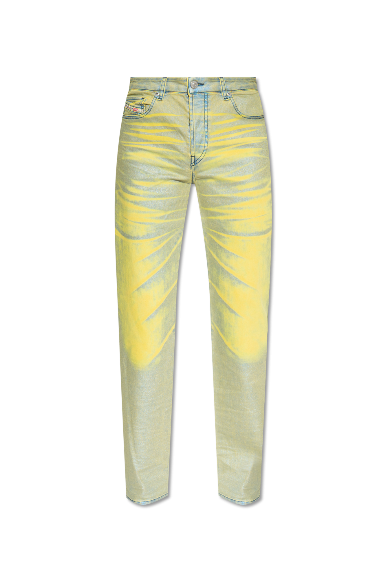 Jeans with best sale neon stripe